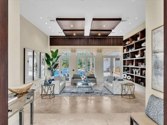 Interior, Living room, Recessed Lighting