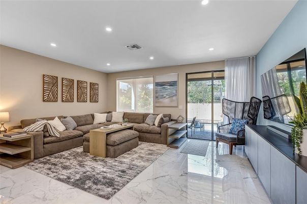 Interior, Living room, Marble, Recessed Lighting