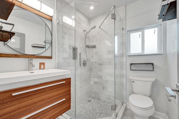 Bathroom, Glass Shower, Interior