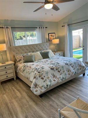Bedroom, Interior, Wood Texture Flooring