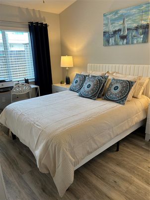 Bedroom, Interior, Wood Texture Flooring
