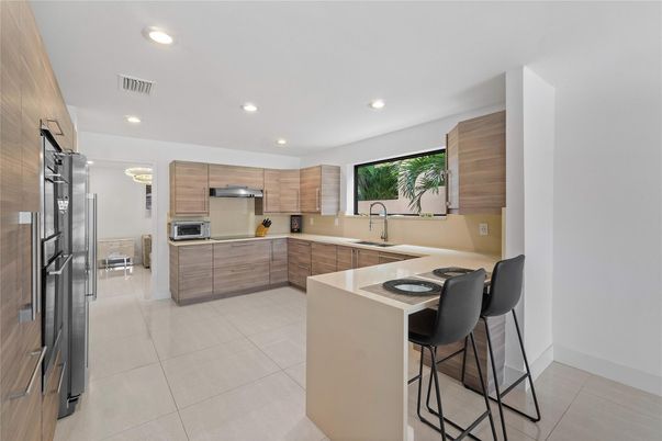 Interior, Kitchen, Recessed Lighting, Stainless Steel Appliances