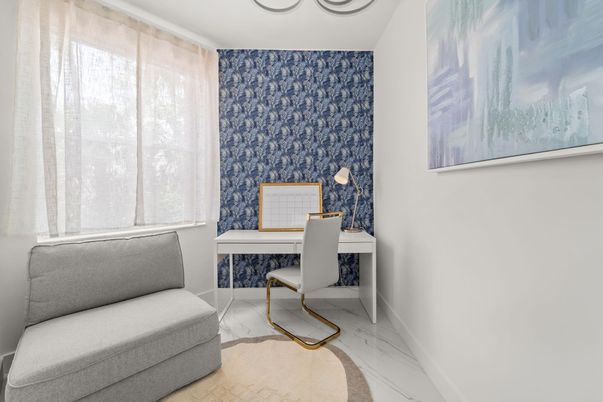 Home Office, Interior, Marble