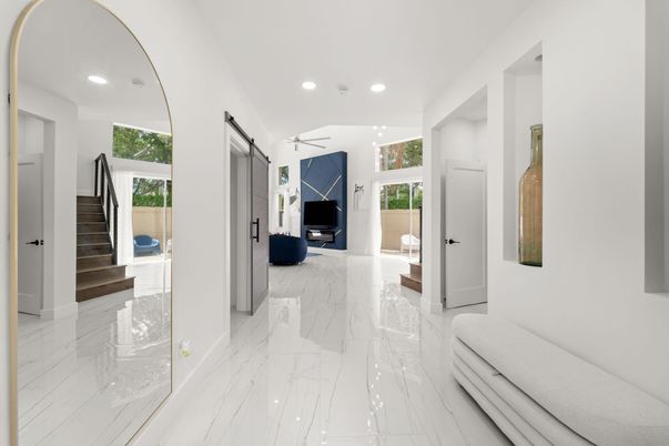 Interior, Marble, Recessed Lighting