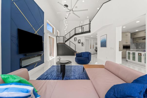 Interior, Kitchen, Living room, Pendant Lights, Recessed Lighting