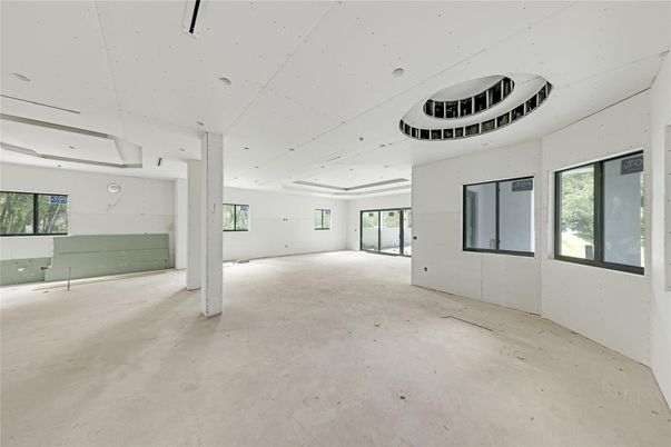 Empty room, Interior, Recessed Lighting