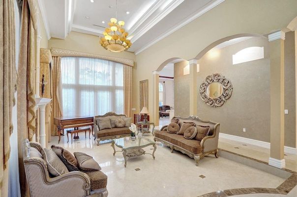 Chandelier, Interior, Living room, Recessed Lighting