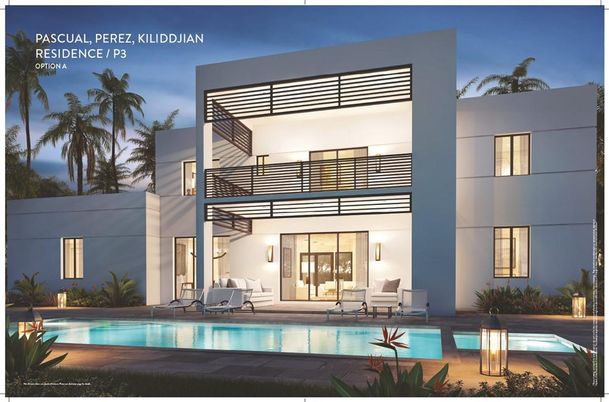 Exterior, Facade, Pool, Modern