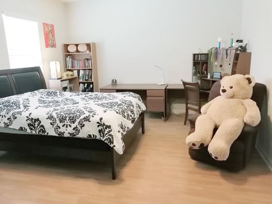 Bedroom, Interior, Wood Texture Flooring
