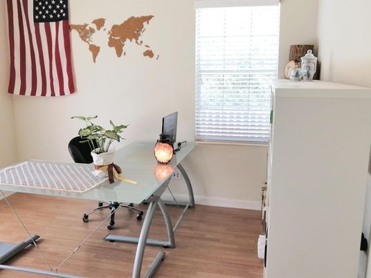 Home Office, Interior, Wood Texture Flooring