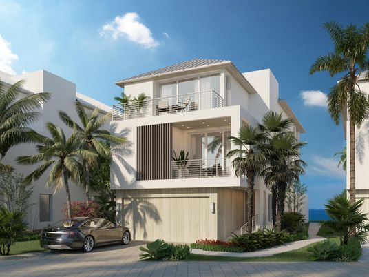 Attached, Exterior, Facade, Modern