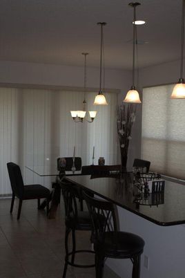 Dining room, Interior, Pendant Lights