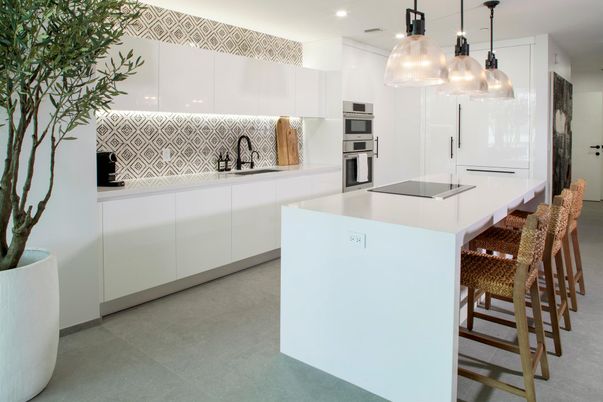 Interior, Kitchen, Pendant Lights, Recessed Lighting