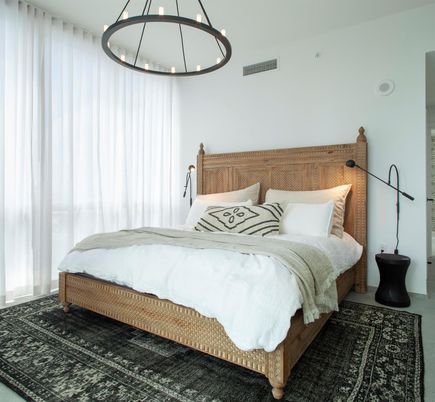 Bedroom, Interior, Pendant Lights