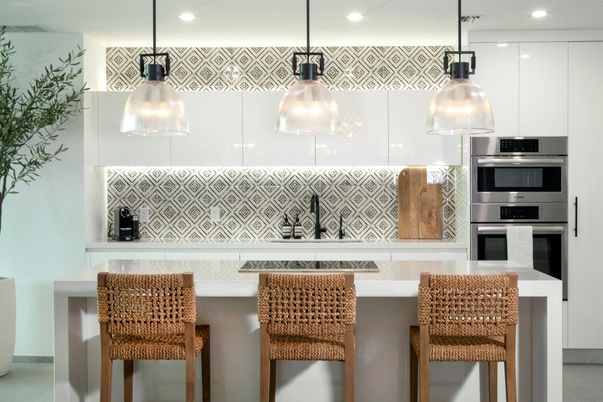 Interior, Kitchen, Pendant Lights, Recessed Lighting, Stainless Steel Appliances