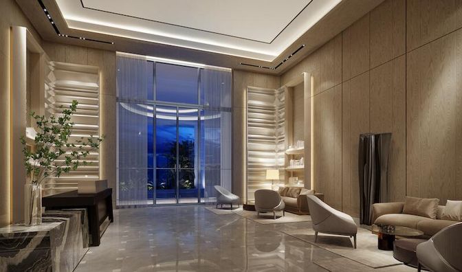 Interior, Living room, Recessed Lighting