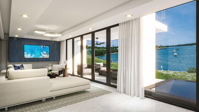 Interior, Living room, Recessed Lighting, Water