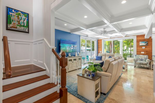 Interior, Living room, Recessed Lighting, Wooden Walls
