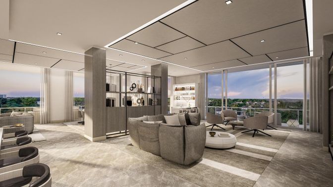 Interior, Living room, Recessed Lighting