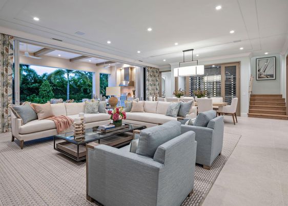 Dining room, Interior, Living room, Pendant Lights, Recessed Lighting
