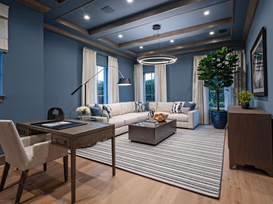 Interior, Living room, Pendant Lights, Recessed Lighting, Wood Texture Flooring