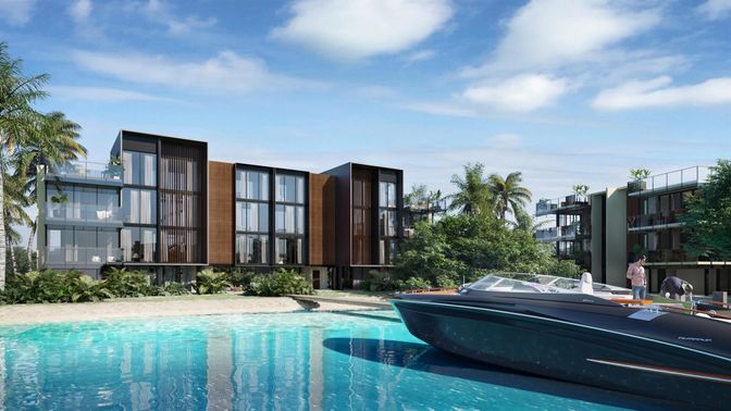 Exterior, Facade, Pool, Modern
