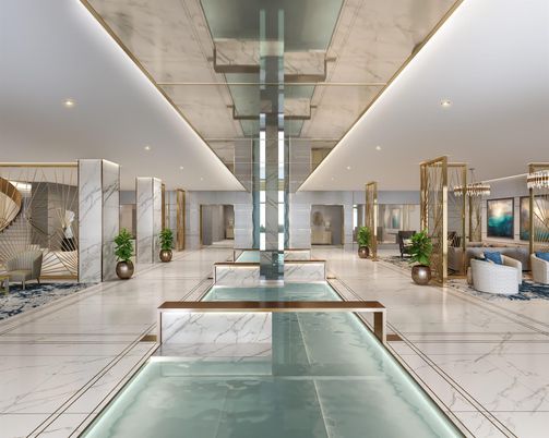 Interior, Pool, Recessed Lighting
