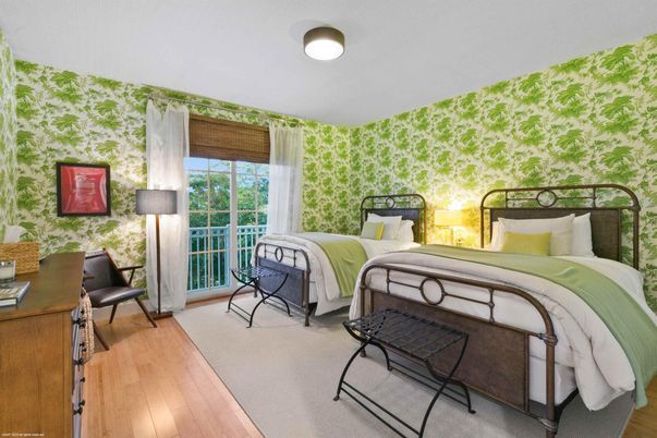 Bedroom, Interior, Wood Texture Flooring