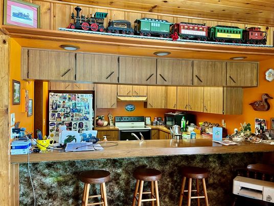 Interior, Kitchen, Wooden Walls