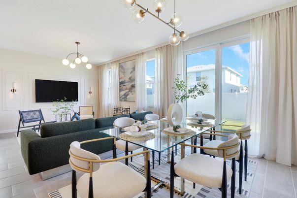 Dining room, Interior, Living room, Pendant Lights