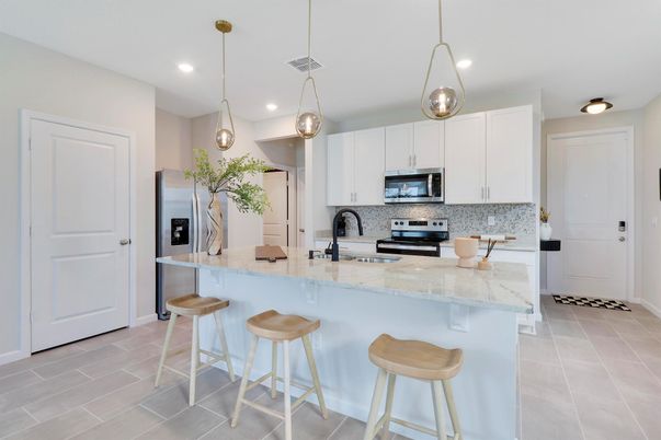 Interior, Kitchen, Pendant Lights, Recessed Lighting, Stainless Steel Appliances
