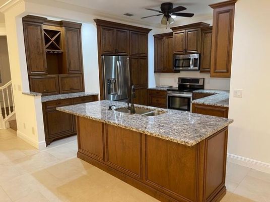 Interior, Kitchen, Recessed Lighting, Stainless Steel Appliances