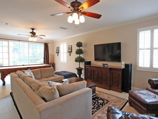 Billiard Table, Game Room, Interior, Living room