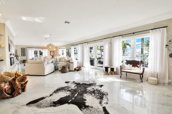 Interior, Living room, Marble, Pendant Lights, Recessed Lighting