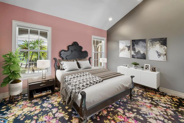Bedroom, Interior, Recessed Lighting