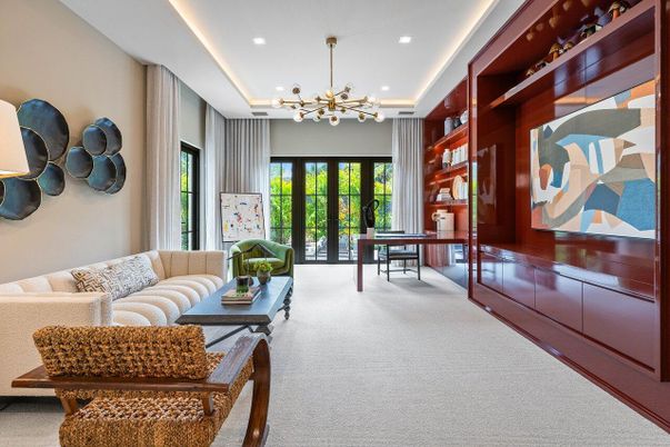 Home Office, Interior, Living room, Pendant Lights, Recessed Lighting