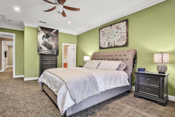 Bedroom, Interior, Recessed Lighting