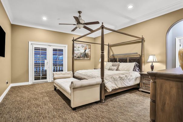 Bedroom, Interior, Recessed Lighting