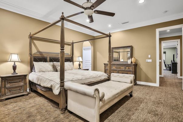 Bedroom, Interior, Recessed Lighting