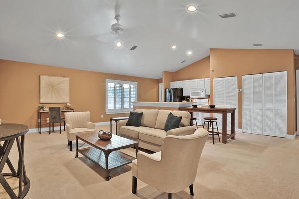 Interior, Kitchen, Living room, Recessed Lighting