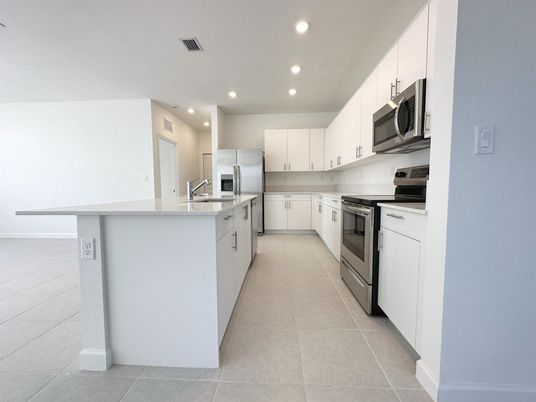 Interior, Kitchen, Recessed Lighting, Stainless Steel Appliances