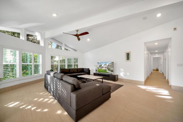 Interior, Living room, Recessed Lighting