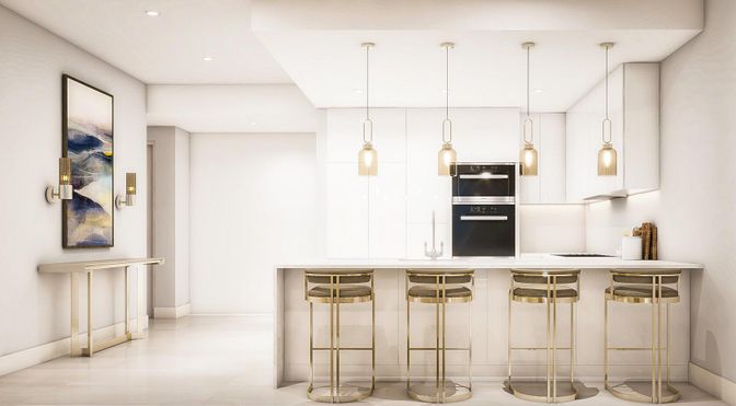 Interior, Kitchen, Pendant Lights, Recessed Lighting