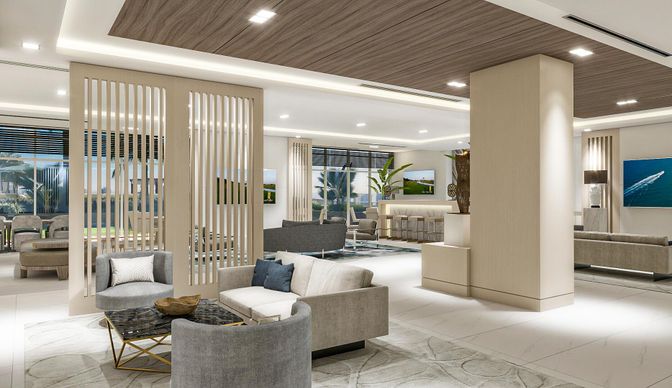 Interior, Living room, Marble, Recessed Lighting, Wooden Ceilings