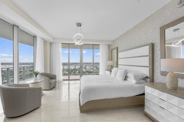 Bedroom, Interior, Pendant Lights