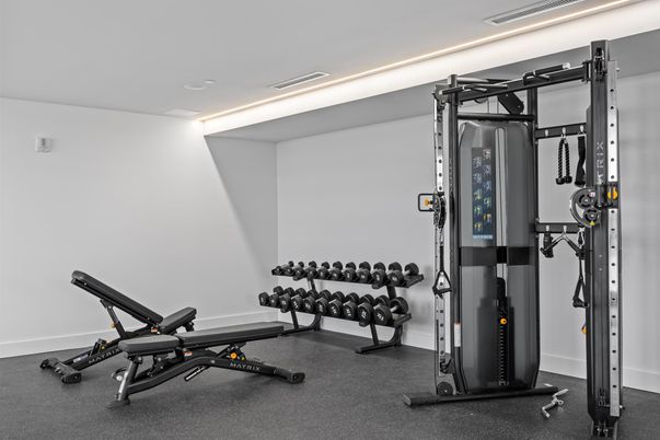 Fitness Equipment, Interior, Recessed Lighting