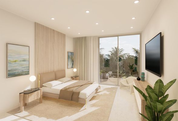 Bedroom, Interior, Recessed Lighting