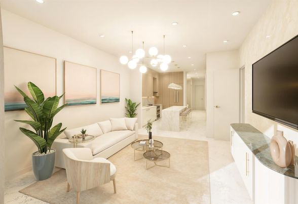 Interior, Kitchen, Living room, Pendant Lights, Recessed Lighting