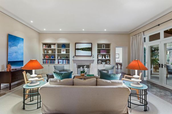 Fireplace, Interior, Living room, Recessed Lighting