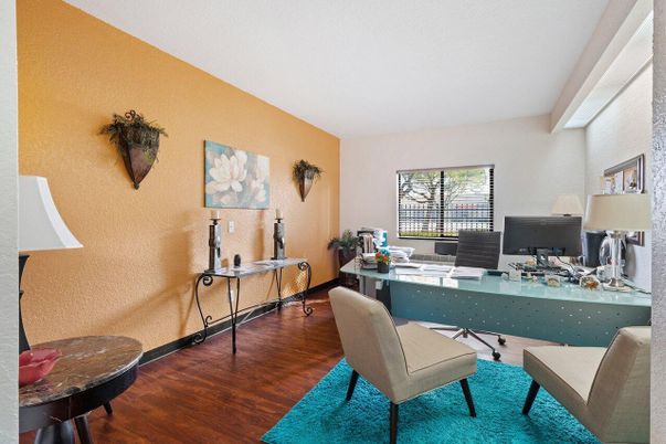 Home Office, Interior, Wood Texture Flooring